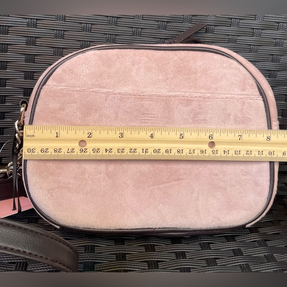 JUICY COUTURE BAG,Juicy Couture Pink Plush Crossbody Bag - Picture 13 of 16